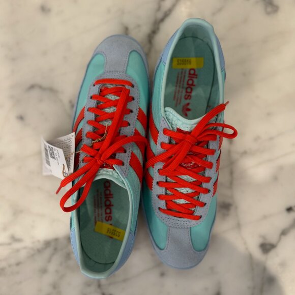 Adidas SL 72 OG | Semi Flash Aqua / Bright Red | Women's Size 7.5 US or 6 UK - Picture 2 of 7